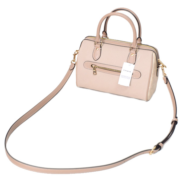 画像: 【COACH】コーチ バッグ キャンバス レザー シグネチャー ローワン サッチェル 2WAY ボストン ショルダー ハンドバッグ ダークナチュラルマルチ〔日本未発売〕