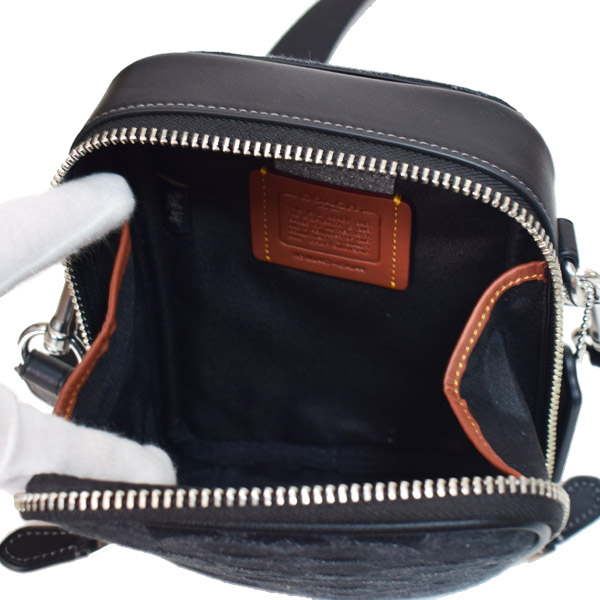 画像: 【COACH】コーチ バッグ デニム クロスボディ シグネチャー 2WAY 斜め掛け ショルダー バッグ ブラック〔日本未発売〕