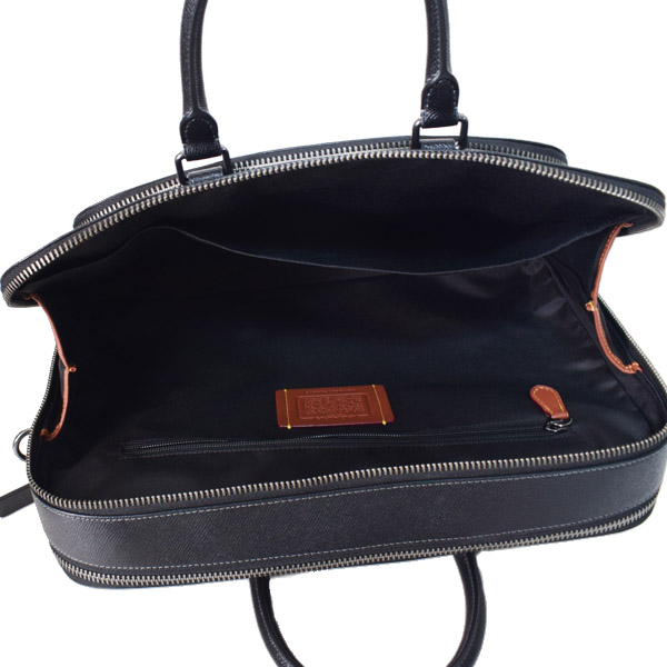 画像: 【COACH】コーチ メンズ バッグ レザー イーサン ブリーフ ダブルジップ 2WAY ビジネス キャリーフック ショルダーバッグ ブラック〔日本未発売〕
