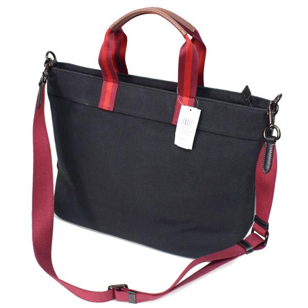 COACH】コーチ キャンバス レザー トート 38 2WAY ロゴ クロス