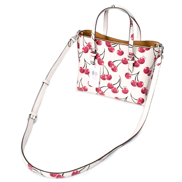 【COACH】さくらんぼプリント＊モリ― 25 ２WAYトート CY695 Coach coach Mollie Tote Bag 25 With Cherry Print cy695 | Grailed