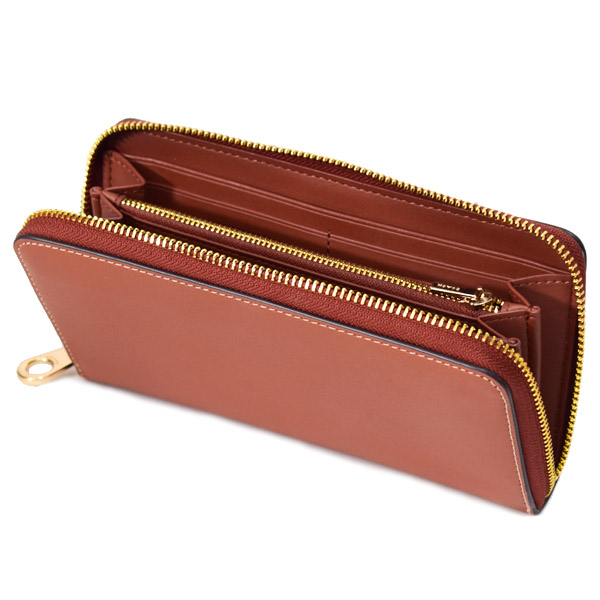COACH】コーチ 長財布 スムースレザー ロゴ リストレット