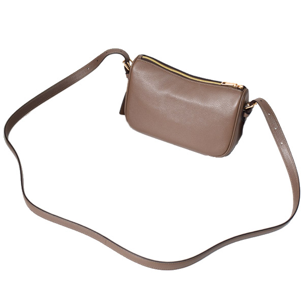 画像: 【COACH】コーチ バッグ ぺブルレザー ケイリー ロゴ 3WAY クロスボディ 斜め掛け ショルダー クラッチ ハンドバッグ ダークストーン（日本未発売）