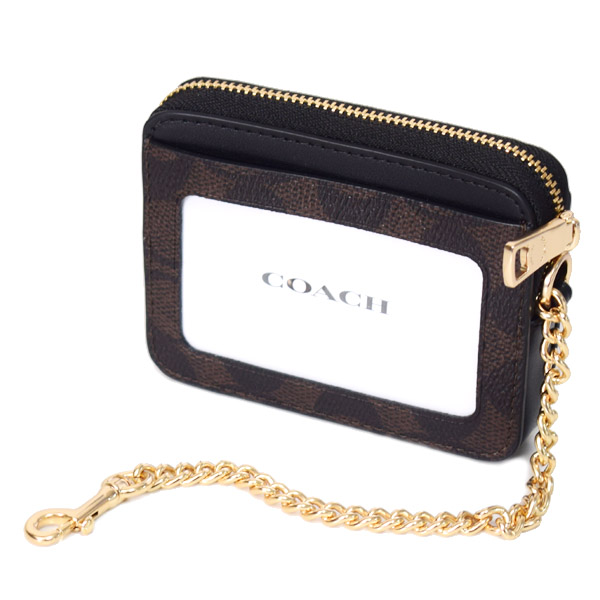 COACH】コーチ コインケース コーティングキャンバス レザー