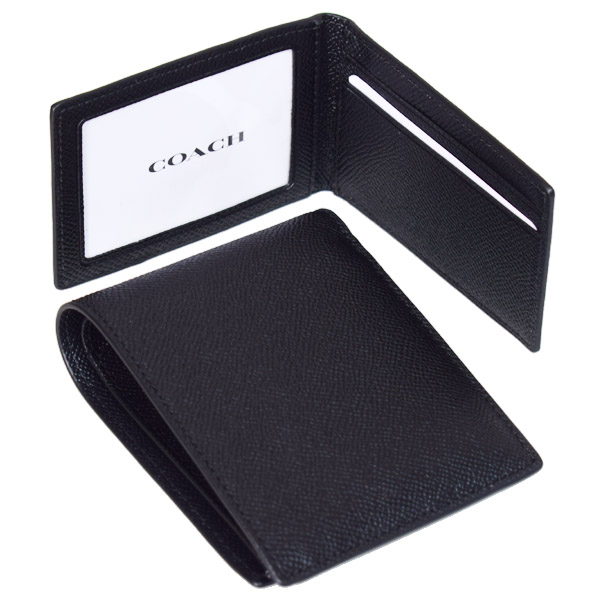 COACH】コーチ 財布 メンズ レザー ロゴ スリーインワン
