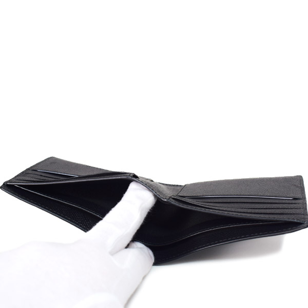 画像: 【COACH】コーチ 財布 メンズ レザー ロゴ スリーインワン ウォレット コンパクト ID カードケース付き 2点セット 二つ折り財布 ブラック（日本未発売）