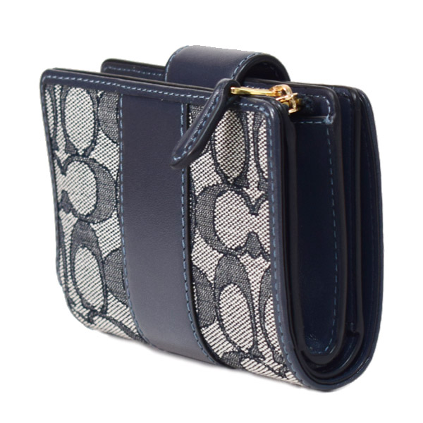 ✨新品未使用✨ コーチ　ダビー　ミディアムウォレット　シグネチャー　ジャガード COACH】コーチ 財布 ジャガード レザー シグネチャー ミディアム