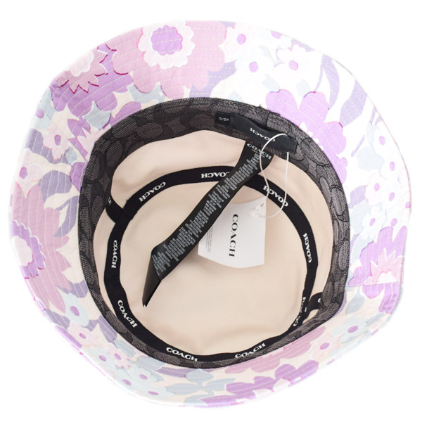 COACH】コーチ バケハ 帽子 コットン 刺繡 シグネチャー ロゴ