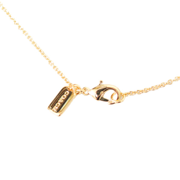 画像: 【COACH】コーチ スヌーピー ネックレス ピーナッツ コラボ ウッドストック ペンダント ネックレス 専用BOX付 ゴールド×ブラック〔日本未発売〕