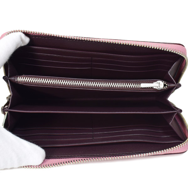 画像: 【COACH】コーチ 長財布 コーティングキャンバス レザー シグネチャー リストレット ロング ジップ アラウンド 長財布 ダスティピンク（日本未発売）