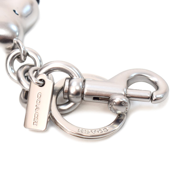 画像: 【COACH】コーチ スヌーピー キーホルダー プレーテッドメタル ピーナッツ コラボ バッグチャーム キーリング キーホルダー シルバー（日本未発売）