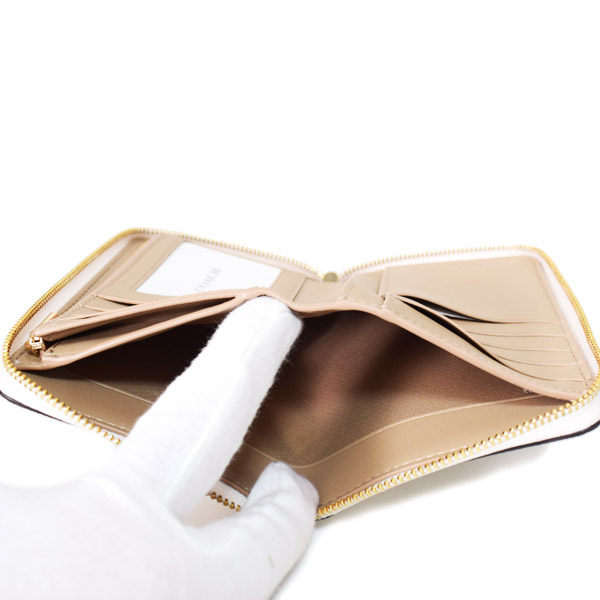 画像: 【COACH】コーチ 財布 コーティングキャンバス レザー シグネチャー バーシティ ストライプ ミディアム ジップ アラウンド ウォレット 財布 チャークマルチ（日本未発売）