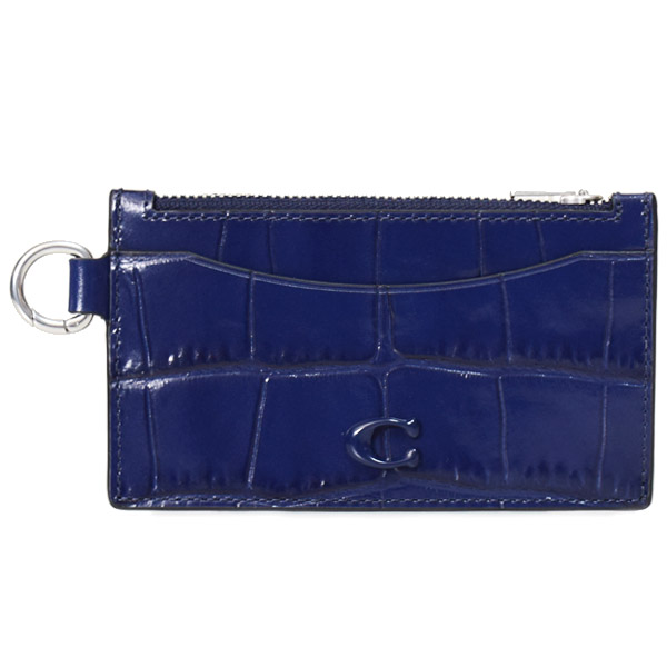 COACH】コーチ カードケース メンズ クロコダイル エンボスドレザー