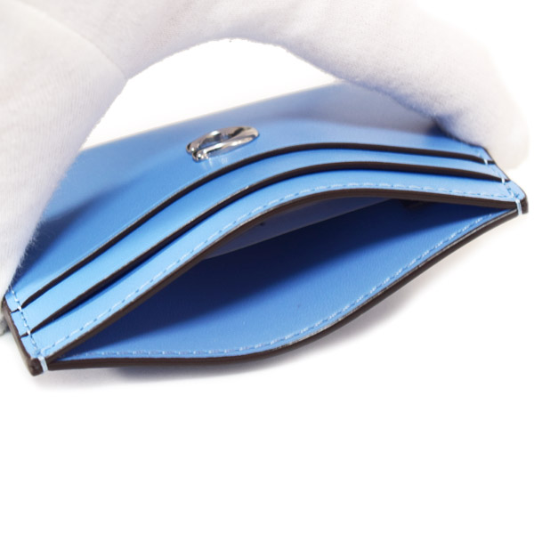 画像: 【COACH】コーチ カードケース レザー エッセンシャル C ロゴ カードケース スリム パスケース 定期入れ 名刺入れ ミストブルー（日本未発売）