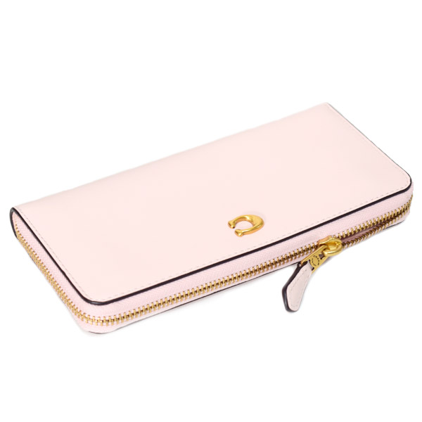 画像: 【COACH】コーチ 長財布 レザー エッセンシャル ロゴ スリム アコーディオン ジップ アラウンド 長財布 ブラッシュ（日本未発売）