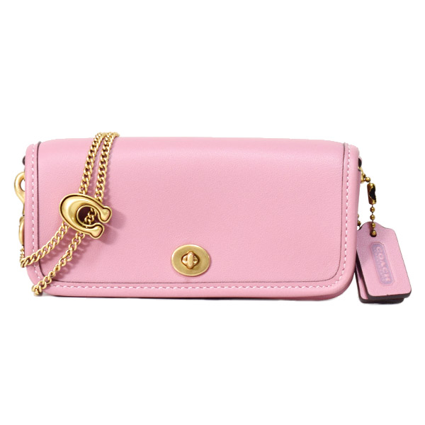 ピンク ローズ クラッチバッグ ショルダーバッグ COACH】コーチ バッグ グラブタンレザー ディンキー 14 ターンロック