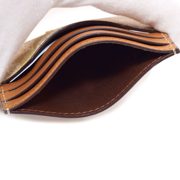 画像: 【COACH】コーチ カードケース コーティングキャンバス レザー シグネチャー ロゴ スリム ID パスケース  定期入れ 名刺入れ ライトカーキ×ライトサドル（日本未発売）