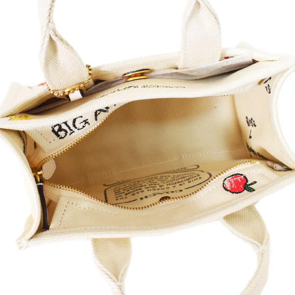 画像: 【COACH】コーチ バッグ キャンバス トート スケッチ プリント 刺繡 ミニ カーゴ 20 2WAY クロスボディ ショルダー ハンドバッグ キャンバストート ナチュラルマルチ（日本未発売）