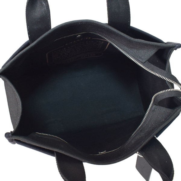 画像: 【COACH】コーチ バッグ キャンバス カーゴ トート 刺繡 ロゴ 2WAY クロスボディ ショルダー ハンドバッグ キャンバストート ブラック（日本未発売）