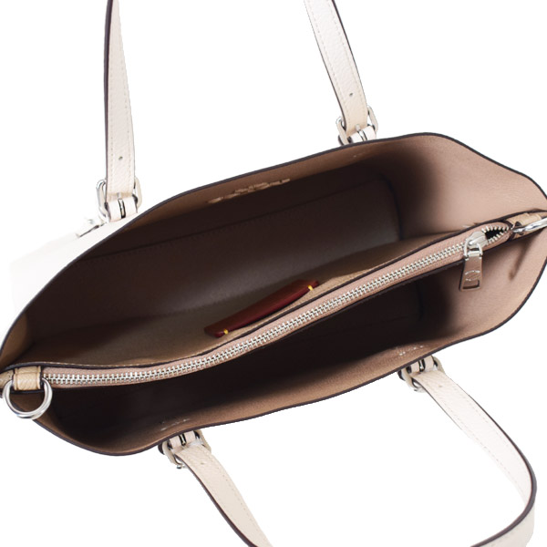 画像: 【COACH】コーチ バッグ トート レザー モリー 25 ロゴ 2WAY クロスボディ 斜め掛け ショルダー ハンドバッグ チャーク（日本未発売）