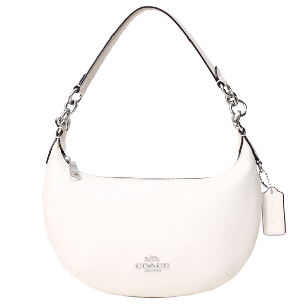画像1: 【COACH】コーチ バッグ レザー ロゴ ペイトン ホーボー ラウンド ショルダー ハンドバッグ チャーク(日本未発売） (1)
