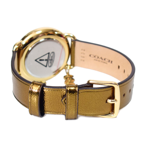 画像: 【COACH】コーチ 時計 蛇 レザー ストーン スネーク チャーム エリオット レディース ウォッチ 腕時計 ブロンズメタリック〔日本未発売〕