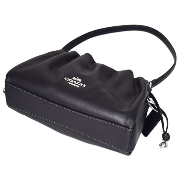 画像: 【COACH】コーチ バッグ レザー フェイ ルーシング ロゴ 3WAY クロスボディ 斜め掛け ショルダー クラッチ ハンドバッグ ブラック（日本未発売）