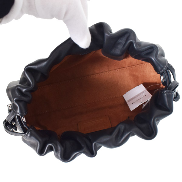 画像: 【COACH】コーチ バッグ レザー フェイ ルーシング ロゴ 3WAY クロスボディ 斜め掛け ショルダー クラッチ ハンドバッグ ブラック（日本未発売）