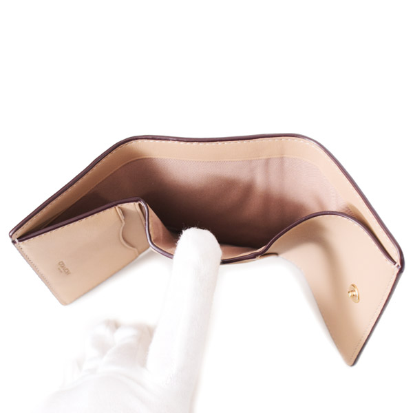 画像: 【COACH】コーチ 財布 カードケース付き コーティングキャンバス レザー シグネチャー ブロックド ウォレット コンパクト 三つ折り財布 サンド×タン（日本未発売）