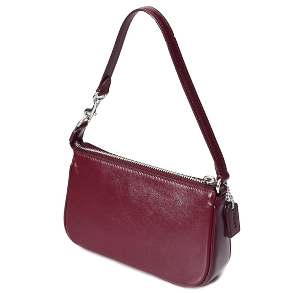 画像: 【COACH】コーチ バッグ キーホルダー 2点セット レザー ノリータ 19 ハンドバッグ ミニ バッグチャーム付き 専用BOX付き ダークワイン〔日本未発売〕