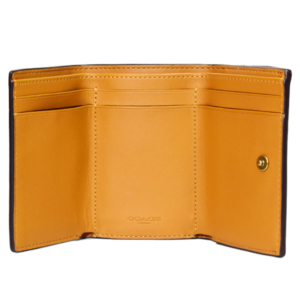 画像: 【COACH】コーチ 財布 星 レザー エッセンシャル スター プリント ミニ トライフォールド ウォレット 三つ折り財布 チャークマルチ（日本未発売）