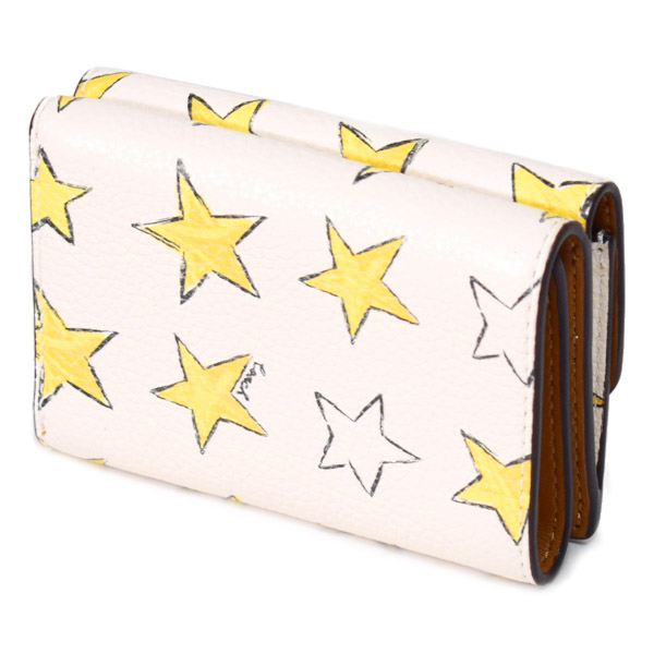 画像: 【COACH】コーチ 財布 星 レザー エッセンシャル スター プリント ミニ トライフォールド ウォレット 三つ折り財布 チャークマルチ（日本未発売）