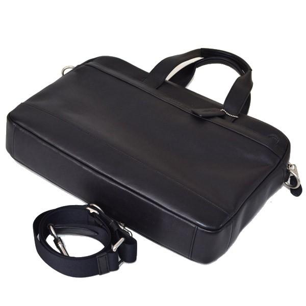 画像: 【COACH】コーチ メンズ バッグ レザー ジップ コミューター ビジネス ブリーフケース ブラック【訳あり】〔日本未発売〕