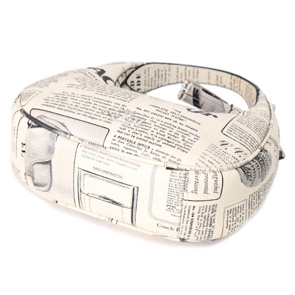 画像: 【COACH】コーチ バッグ レザー ニュースペーパー プリント カルメン ミニ ロゴ 2way チェーン クロスボディ 斜め掛け ショルダーバッグ ハンドバッグ チャークマルチ（日本未発売）