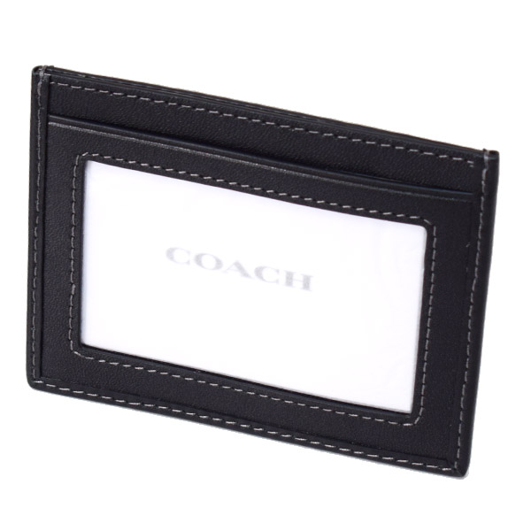 画像: 【COACH】コーチ カードケース デニム レザー シグネチャー スリム カードケース ID パスケース 名刺入れ 定期入れ ライトインディゴ（日本未発売）