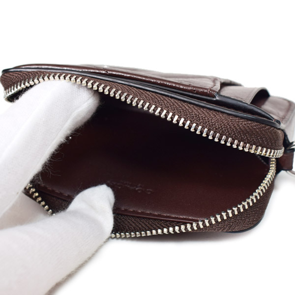 画像: 【COACH】コーチ コインケース キルティング レザー チェーン ジップ カードケース カードポーチ 定期入れ 名刺入れ 小銭入れ メイプル（日本未発売）