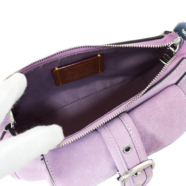 画像: 【COACH】コーチ バッグ スエード レザー ミニ アシュトン 2way クロスボディ 斜め掛け ショルダー ハンドバッグ ライトバイオレット（日本未発売）