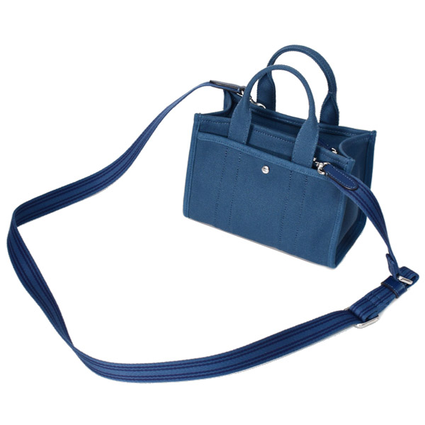 画像: 【COACH】コーチ バッグ カーゴ キャンバス デニム トート 刺繡 20 ミニ ロゴ 2WAY クロスボディ ショルダー ハンドバッグ キャンバストート インディゴ（日本未発売）