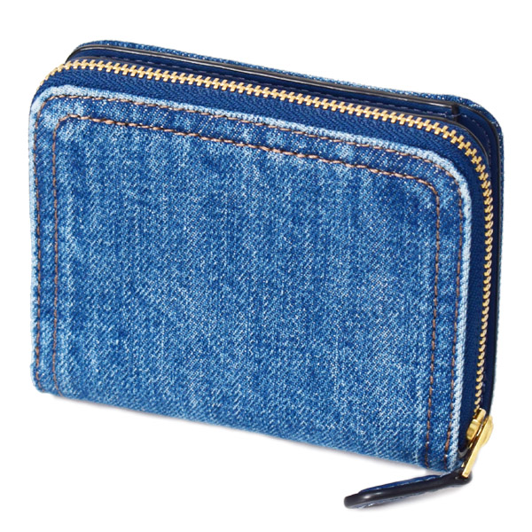 COACH】コーチ 財布 デニム レザー エッセンシャル ビルフォールド