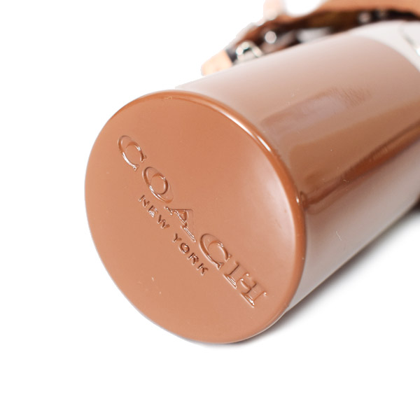 画像: 【COACH】コーチ シグネチャー 折りたたみ傘 カーキ×サドル（日本未発売）
