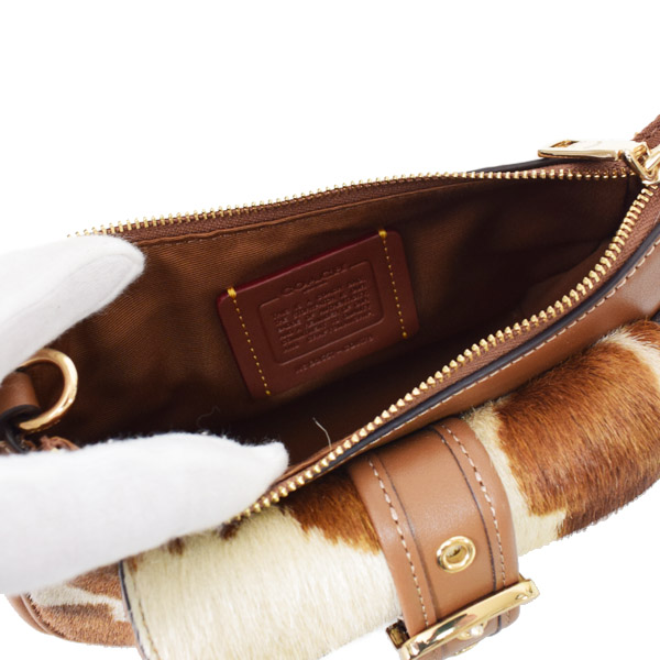 画像: 【COACH】コーチ バッグ ヘアカーフ レザー アニマル柄 カウプリント ミニ アシュトン 2way クロスボディ 斜め掛け ショルダー ハンドバッグ カウマルチ（日本未発売）